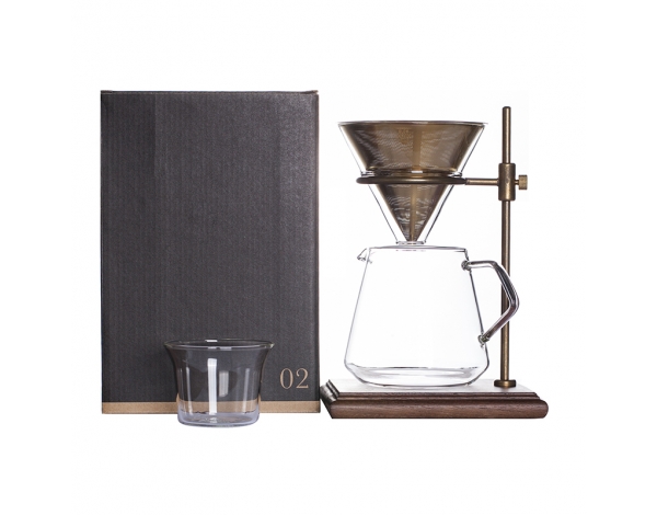 KINTO SLOW COFFEE STYLE BREWER STAND SET 4 CUPS, GOLD