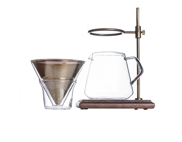 KINTO SLOW COFFEE STYLE BREWER STAND SET 4 CUPS, GOLD